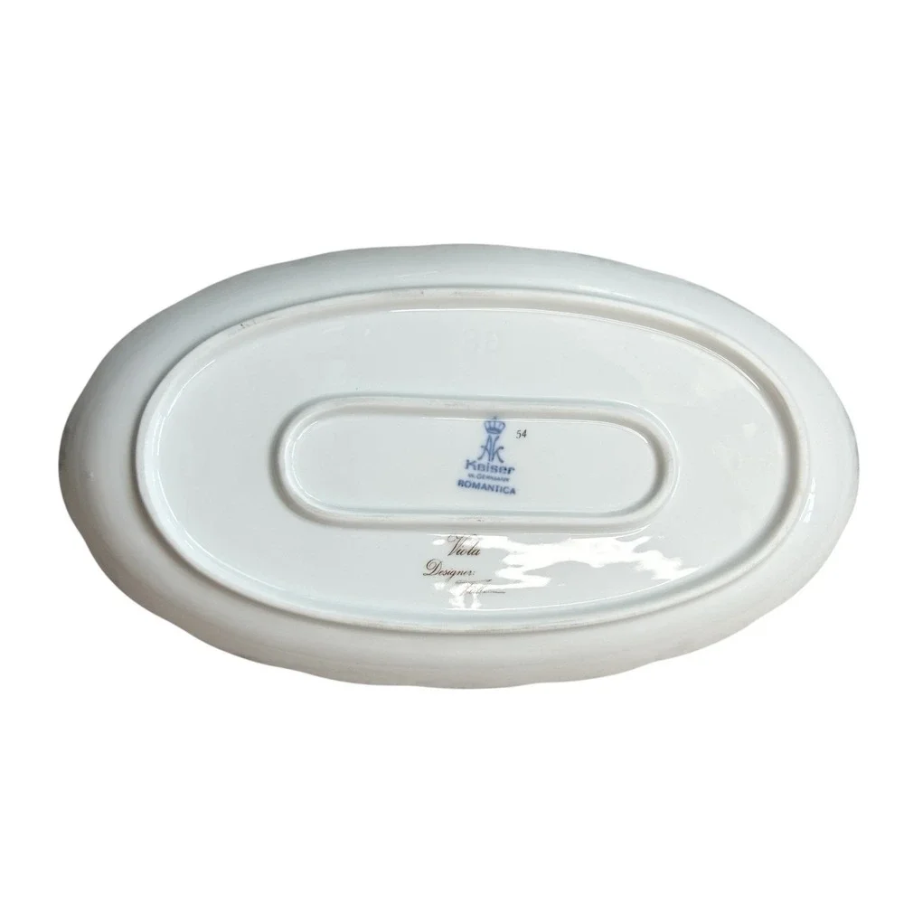 KAISER Romantica Viola Oval Relish Platter 9 1/4